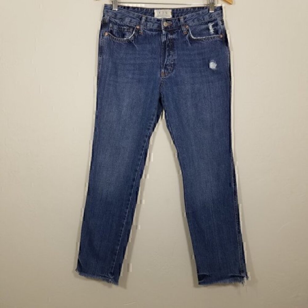 We The Free Button Fly Raw Hem Jeans Size 27